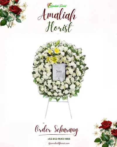Krans Bunga Duka Cita di Ogan Baru
